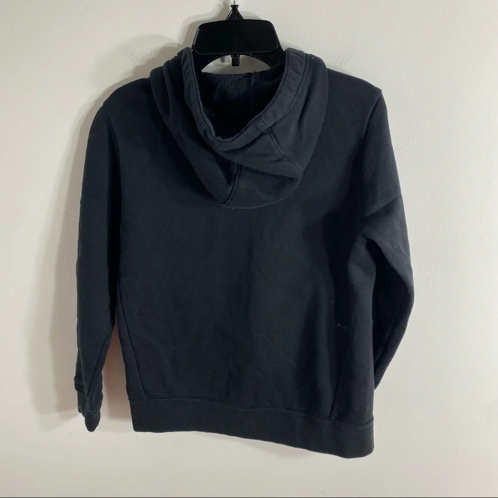 Nike Sweatshirt Medium Girls Hooded Black Purple Pullover